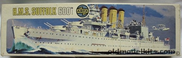 Airfix 1/600 HMS Suffolk Heavy Cruiser, 03203-6 plastic model kit